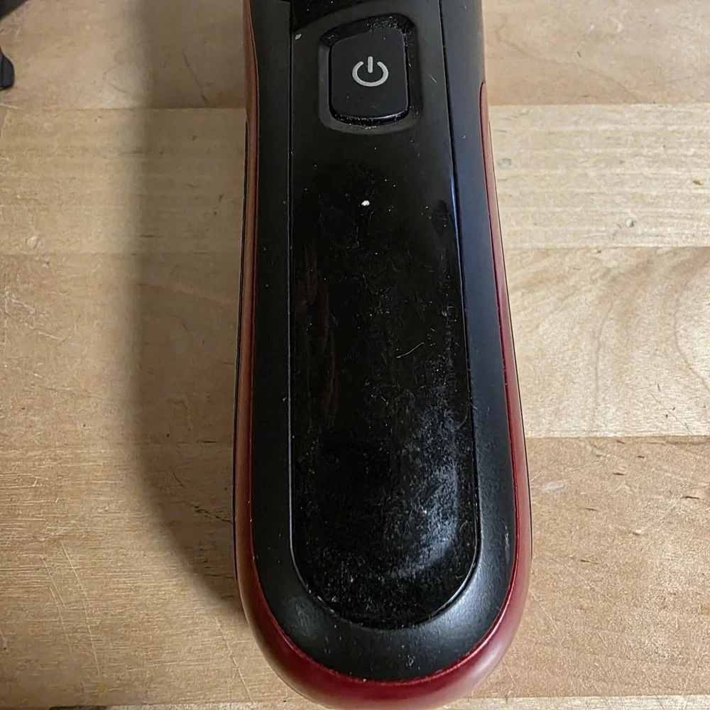 Hatteker RFC-692 Wireless Clippers W/ Extras Red Black Tested Working No Charger